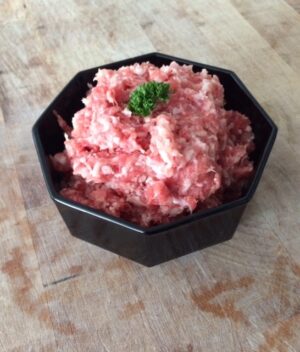 Gehakt, vlug, en panklaar producten